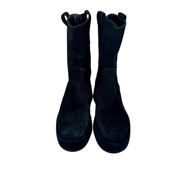 Paloma Barcelo Women Ander Platform Black Suede Mid-calf Boots 6.5 US EUR 37 NEW - Picture 5 of 8